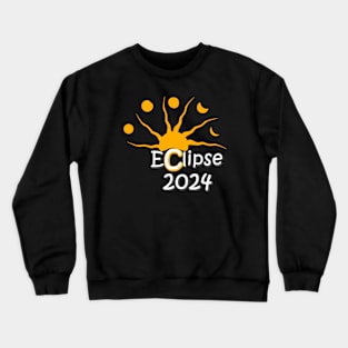 Total Eclipse Over Little Rock, April 8 - 2024 Crewneck Sweatshirt